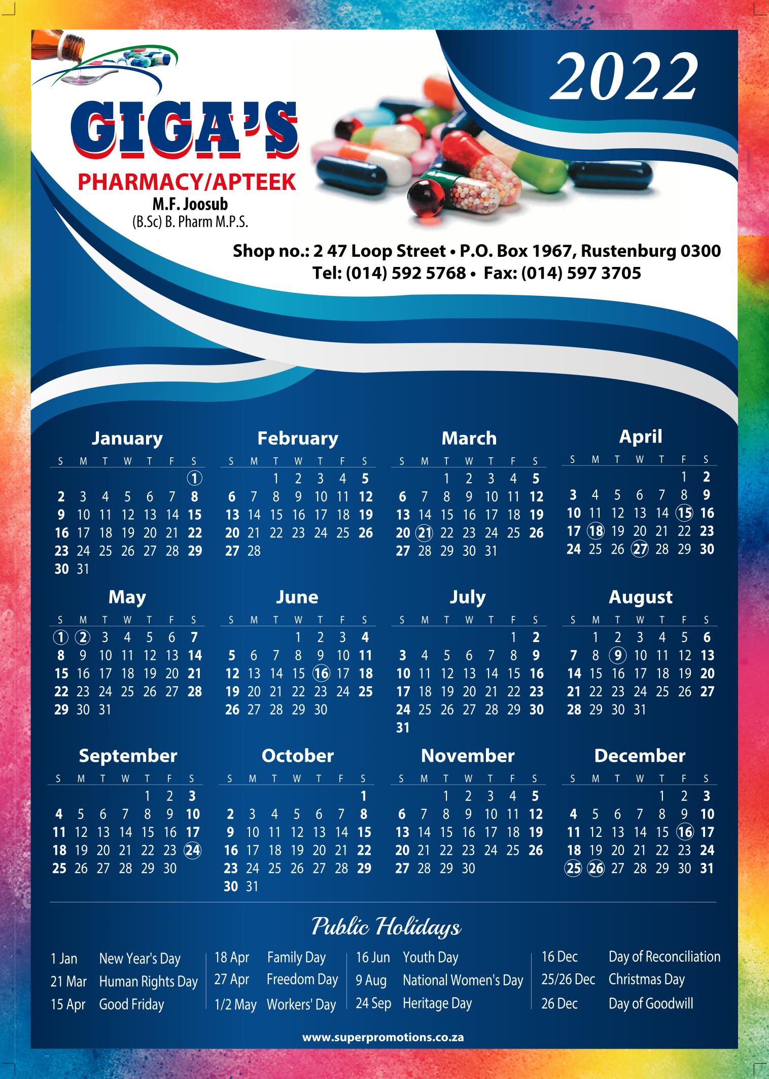 GIGAS PHARMACY A5 2022